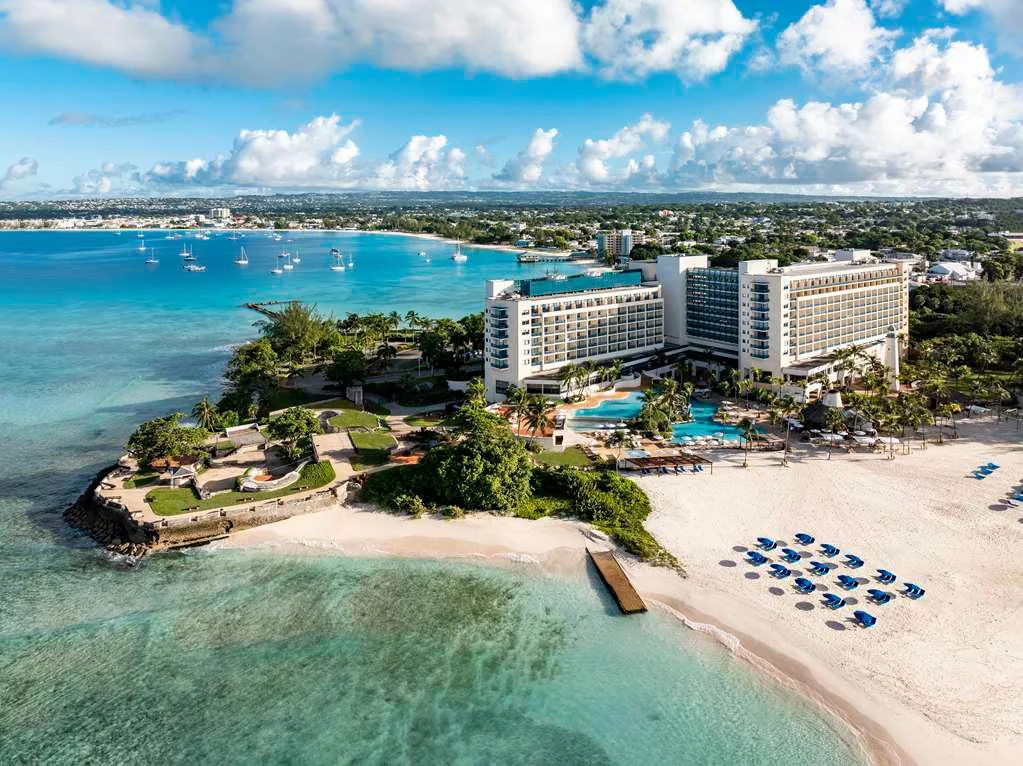 Hilton Barbados Resort beside the Caribbean Sea